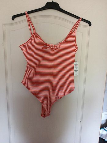 Body marinière rouge et blanc