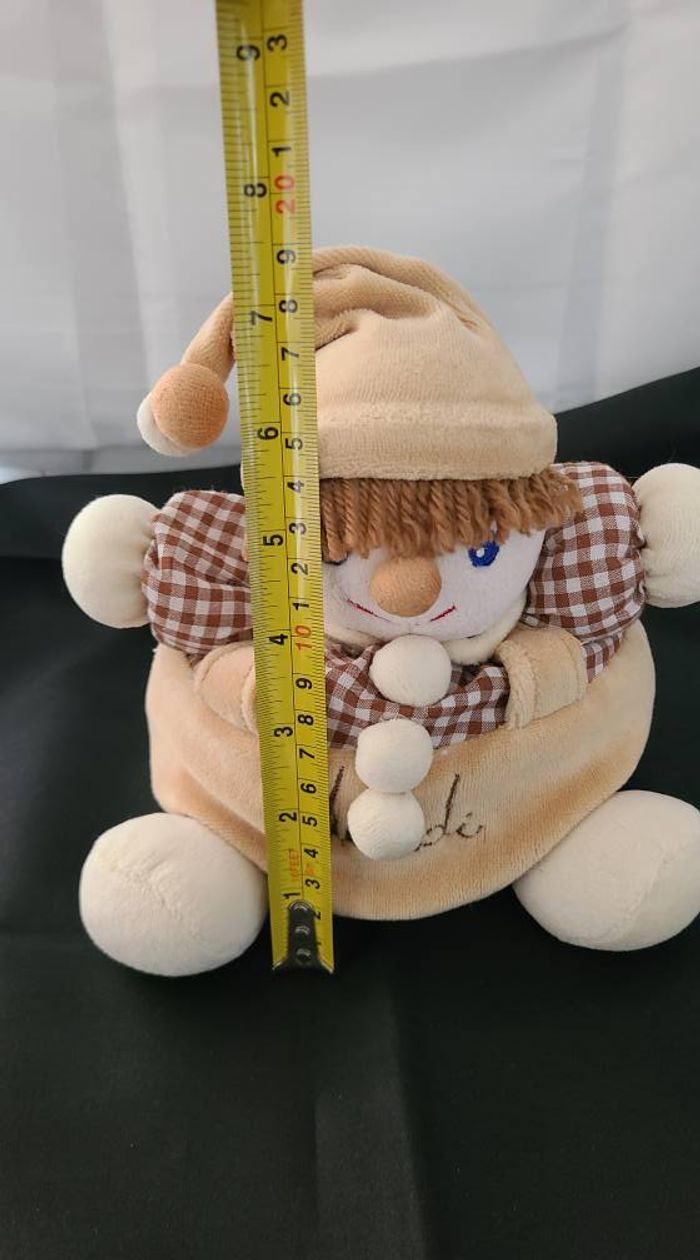 Peluche Clown ou Lutin DOUDI marron - photo numéro 4