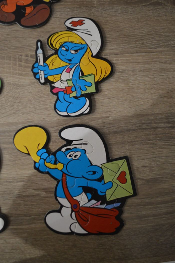 Puzzle Ravensburger Silhouettes Schtroumpfs 1983 Peyo - photo numéro 4