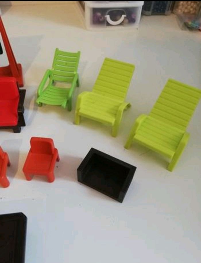 Lot de 16 accessoires playmobil chaises tableau - photo numéro 6