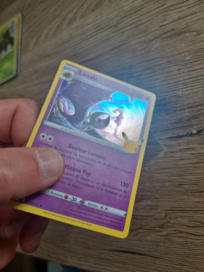 carte pokémon lunala 015/025 année 2021 - photo numéro 4