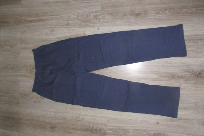 PYJAMA 2 PCS : TEE SHIRT + PANTALON MARINE "IN EXTENSO" - TAILLE S - n°01 - photo numéro 3