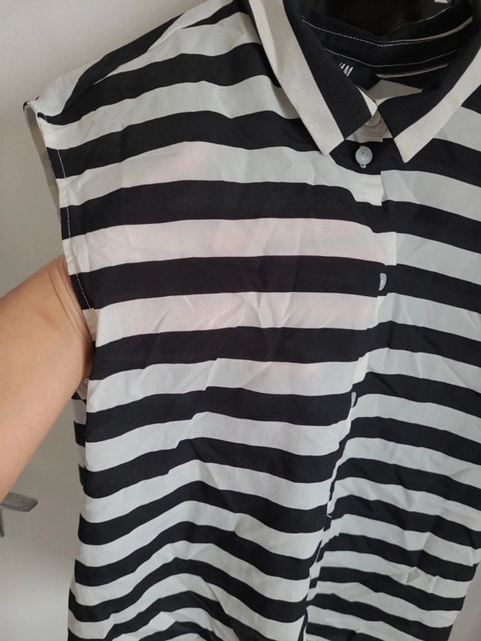 Chemise sans manche rayure - photo numéro 5
