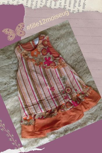 Robe 12 mois colorée