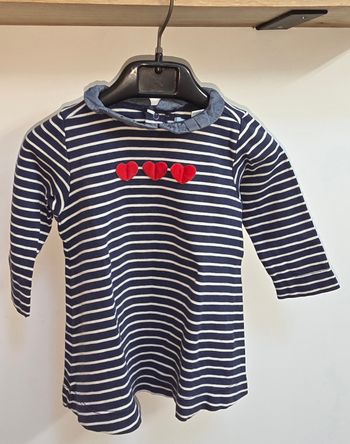 Robe ML marinière 12 mois