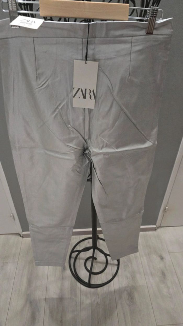 Leggings Argenté Zara - photo numéro 6