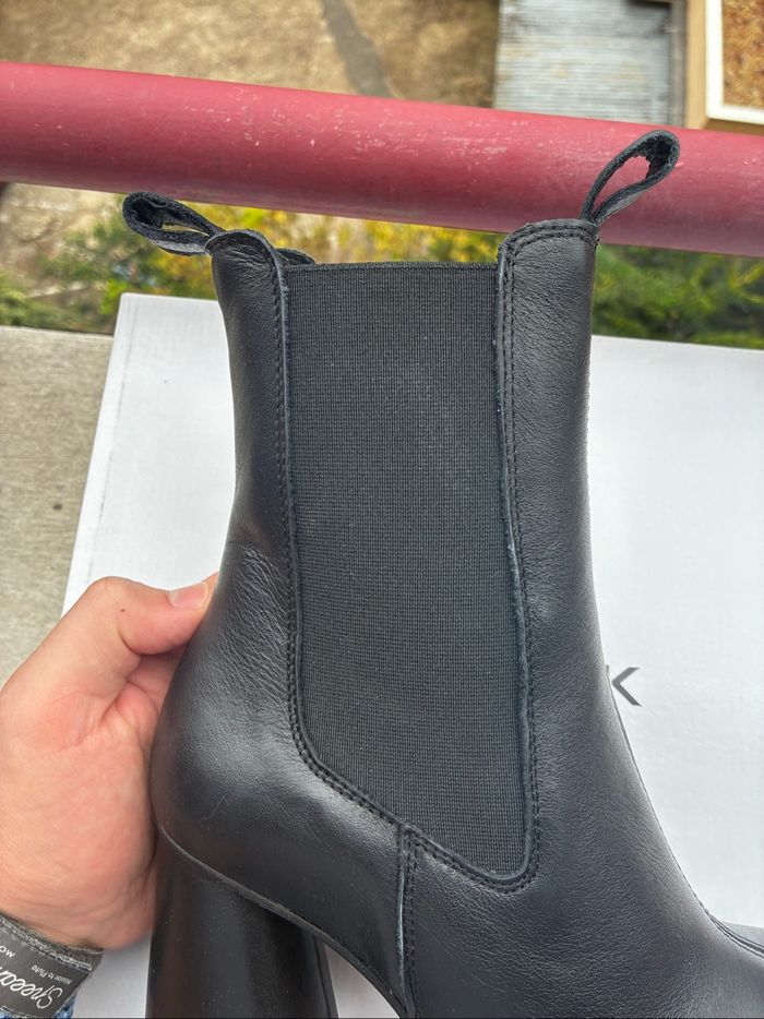 Bottines noires Jonak à talons hauts - Bandola - photo numéro 5