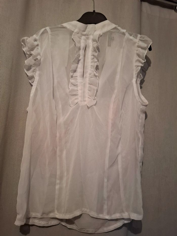 Magnifique chemisier transparent manche courte neuf femme été leger - photo numéro 6