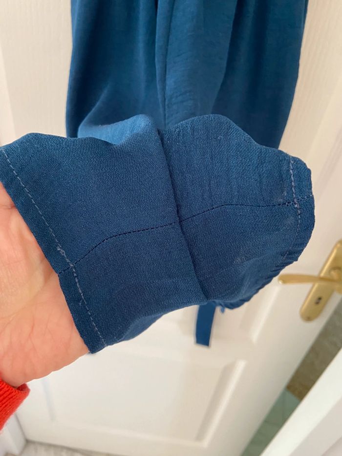 Combi short bleue fines bretelles Etam taille 36 - photo numéro 4
