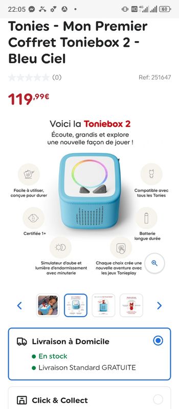 Tonies 2 coffret neuf