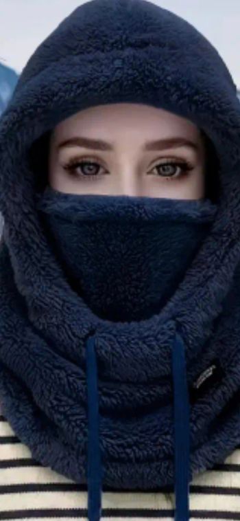 Cagoule 3 en 1. Chaude. TU