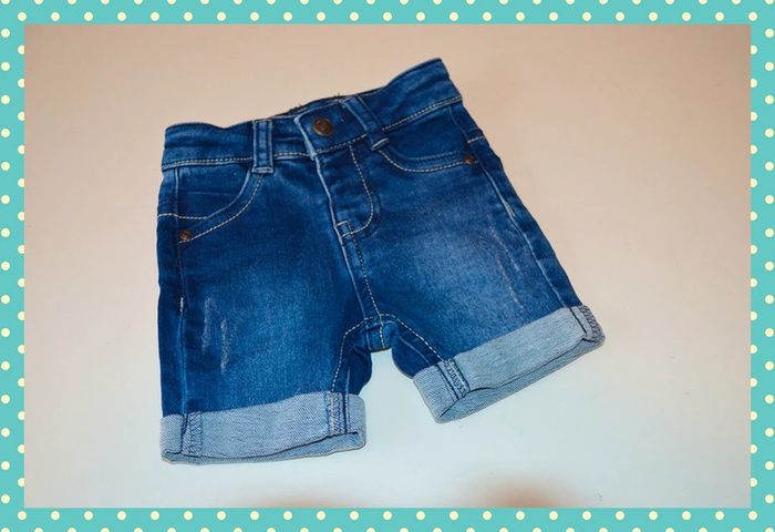 short en jean Orchestra bleu taille 3-6 mois / 62 cm