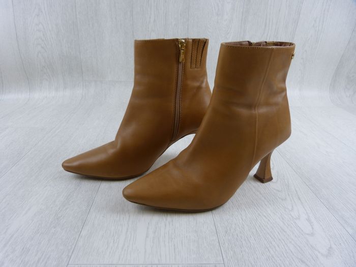 Confortable chaussures bottine talons / Copenhagen / fermeture zip / camel / Taille 40 - photo numéro 8