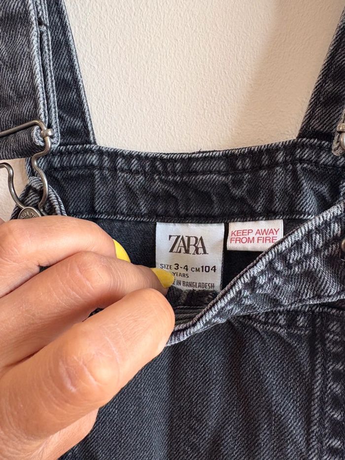 Salopette en jean Garçon Zara - photo numéro 3