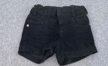 Short en velours noir