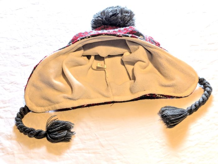 Bonnet Orchestra Cache Oreilles Péruvien Formes Géométriques Tresses Pompon Accessoire Enfants Ados - photo numéro 6