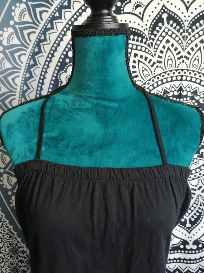 Combishort noir dos nu avec poches et liens à nouer à la kuque et à la taille / esmara / (40-42) - photo numéro 3