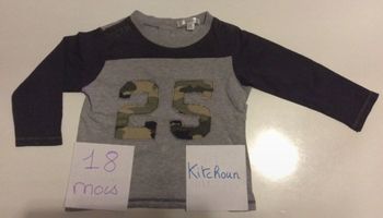 Sweatshirt Kitchoun gris et noir