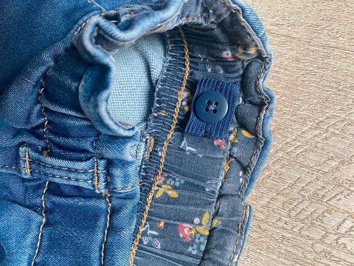 Pantalon réglable en jean - 6 mois - photo numéro 4