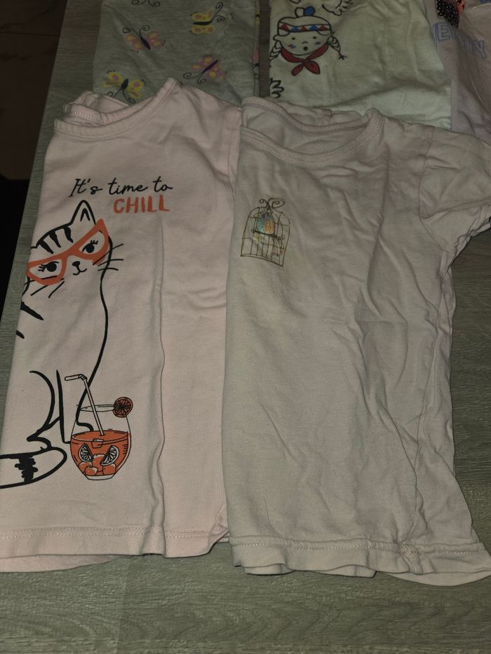 Lot 7 t-shirts sans marque 4ans - photo numéro 4