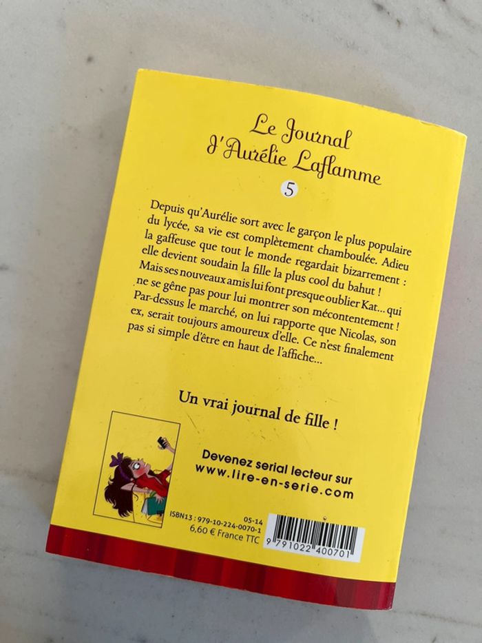 Livre « le journal d’aurelie laflamme » tome 5 - photo numéro 2