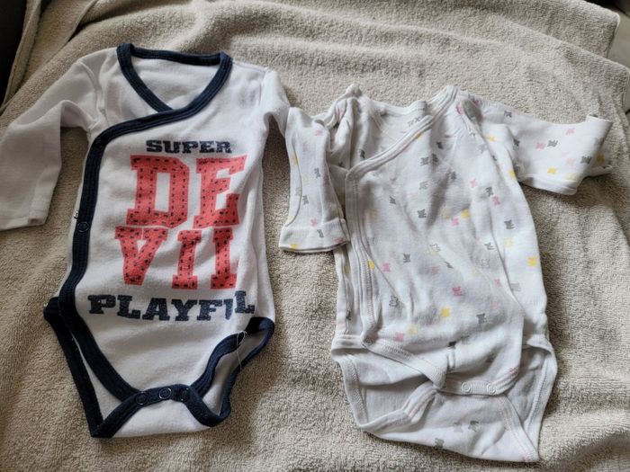 Lot de 7 bodies manches courtes 3 mois garçon