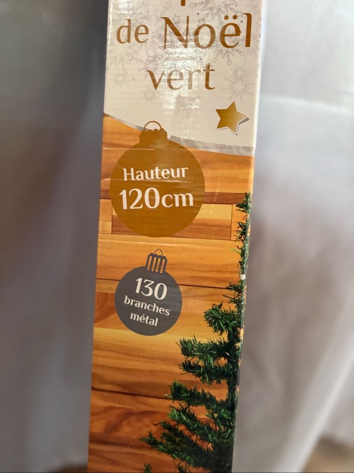 Sapin de Noël artificiel 120 cm vert neuf - photo numéro 2