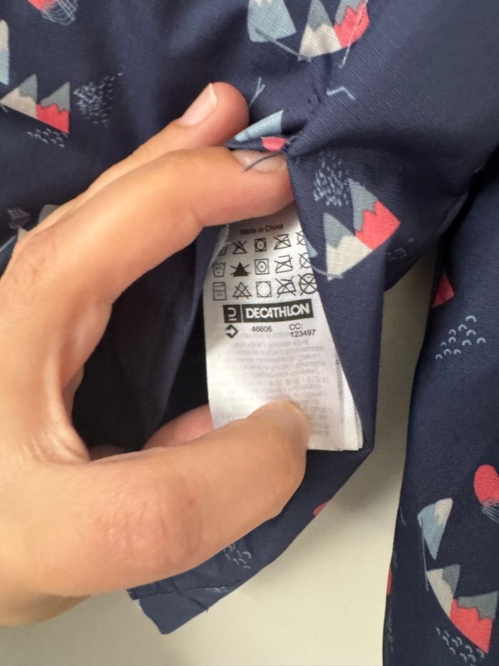 👚K-way - bleu - fille - 3-4 ans- 96-102cm - quechua - très bon état - photo numéro 7