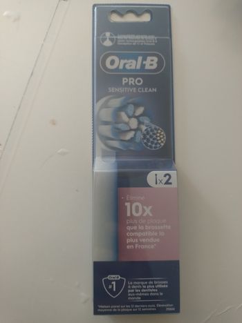 Brossettes Oral B PRO Sensitive Clean brosse à dents électrique | Pack de 2 