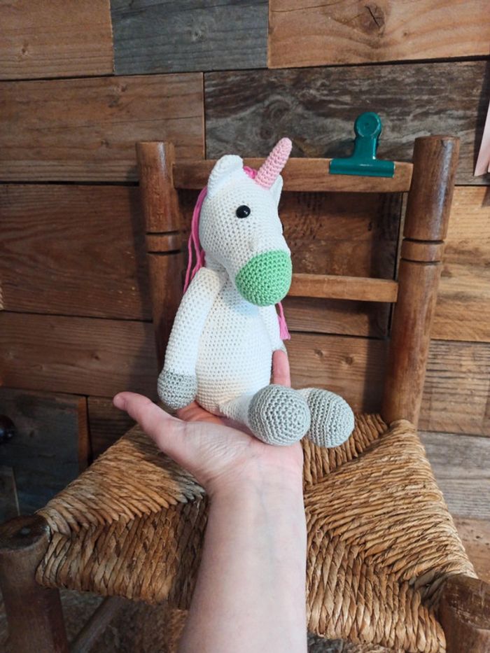 Peluche licorne Amigurumi crochet tbe - photo numéro 6