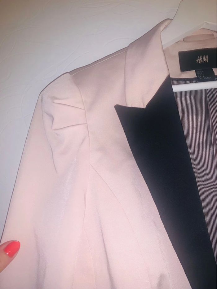 Veste blazer rose H&M - photo numéro 2