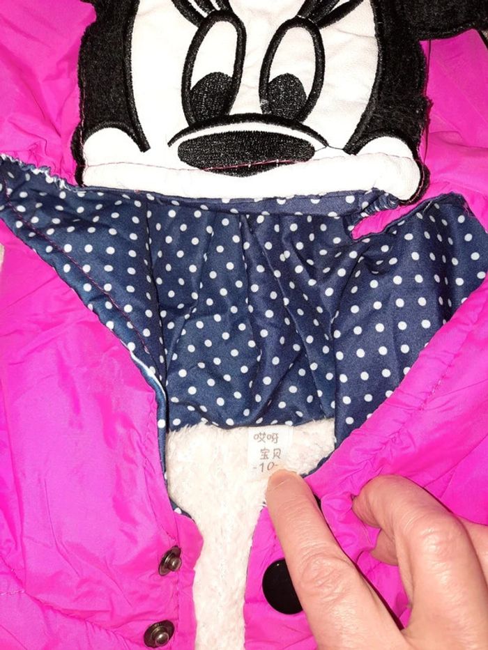 Blouson molontonné rose et a pois Minnie - photo numéro 6