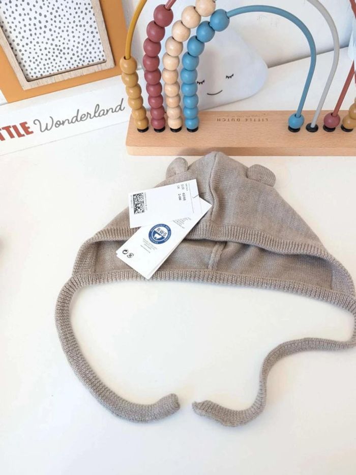 Bonnet  maille  oreilles  h&m