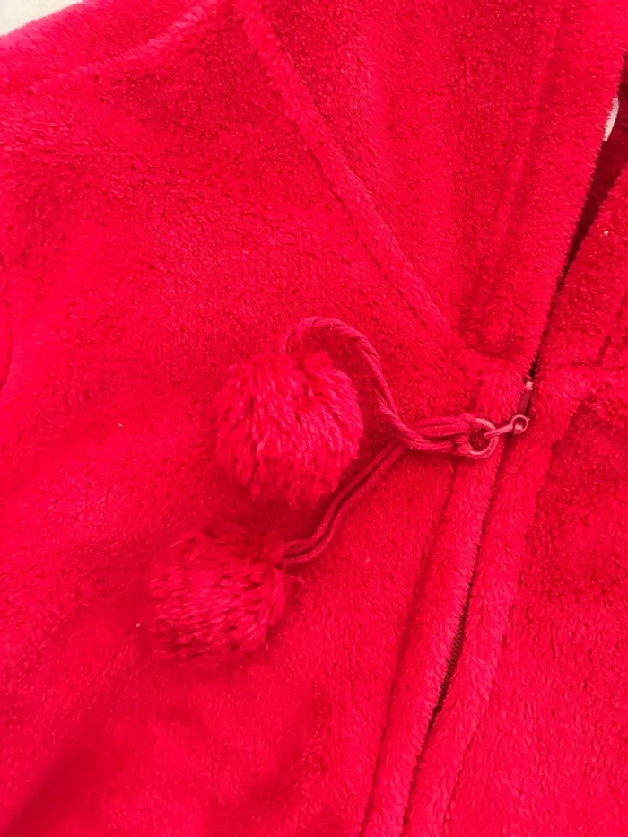 Veste polaire rouge Etam - photo numéro 2