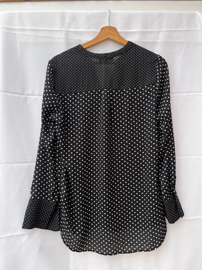 Chemise à petit pois noire L primark - photo numéro 3