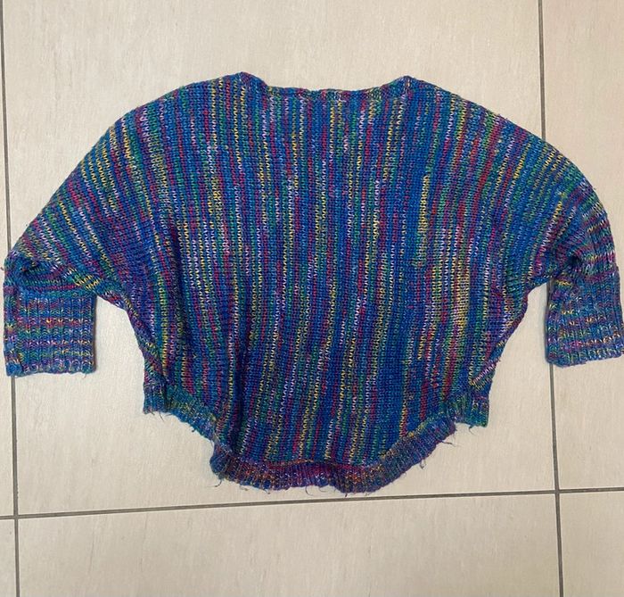 Pull chauve souris multicolore - photo numéro 3
