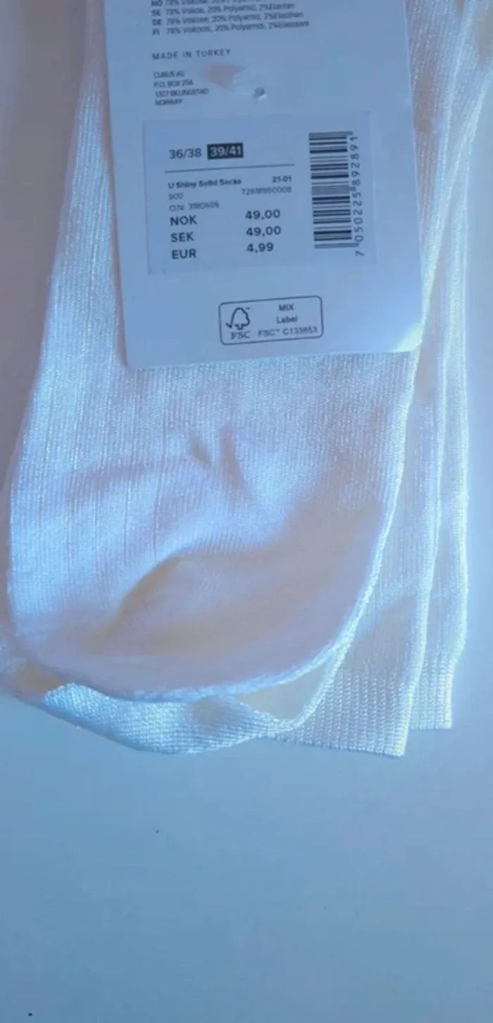 1 paires de chausette taille 39/41 - photo numéro 2