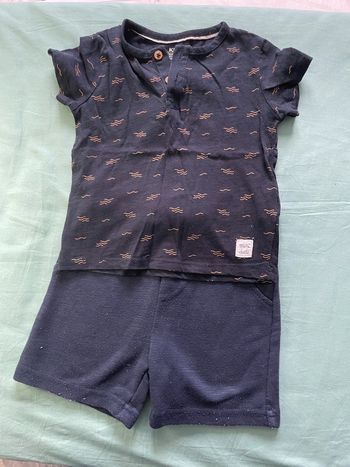 Ensemble short t-shirt 12 mois