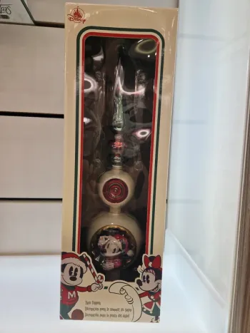B025-Disney Mickey and Minnie Vintage Christmas Tree Topper
