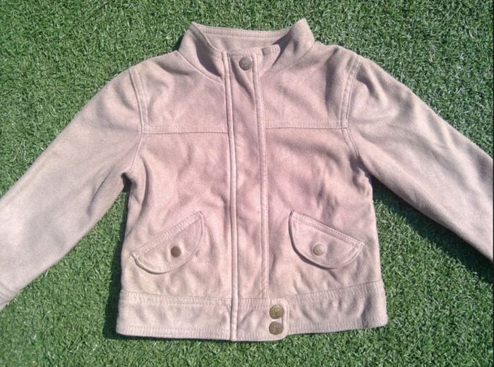 Veste en peau de pêche LISA ROSE en 4 ans