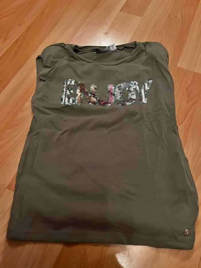 T shirt à épaulettes fille 6 ans sarabanda