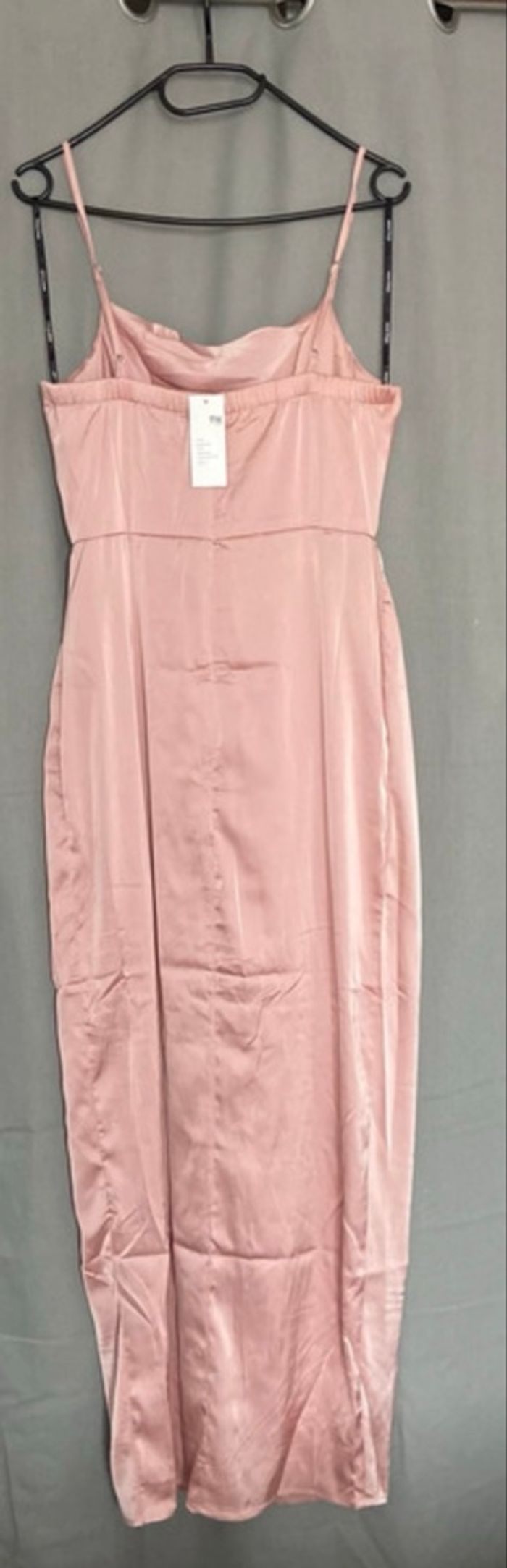 Robe vieux rose style satin