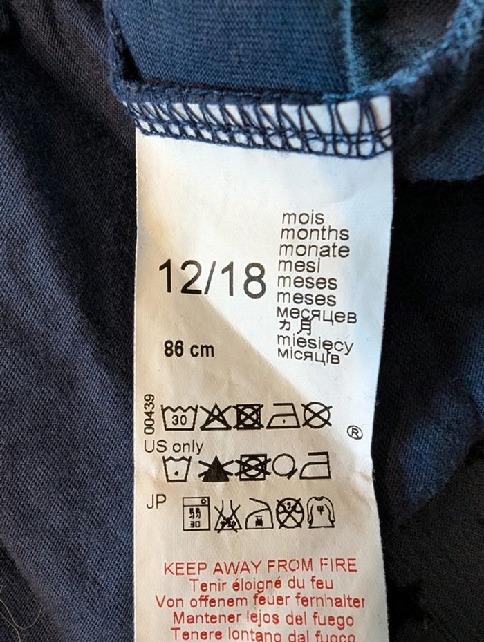 Robe bleu marine et blanche - 12/18 Mois - photo numéro 4