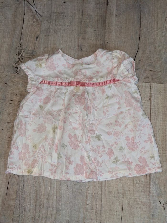 Tee shirt manche courte blouse fille 12 mois