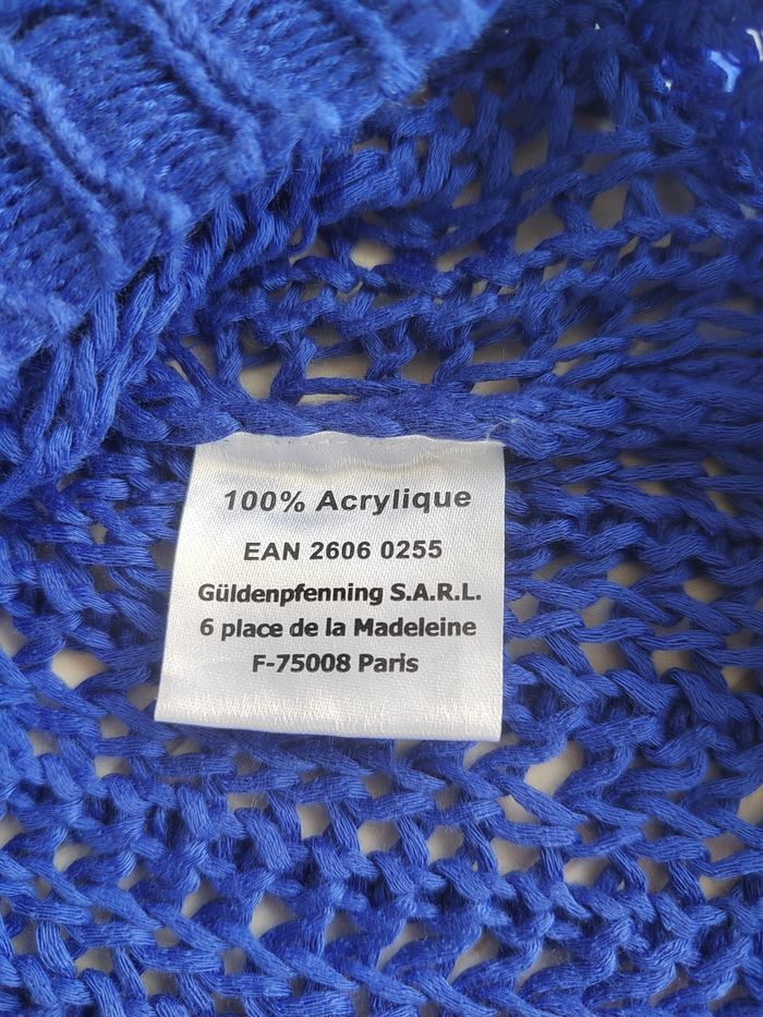 Tunique mi-longue bleu marine à mailles – Taille M/L – Très bon état - photo numéro 7
