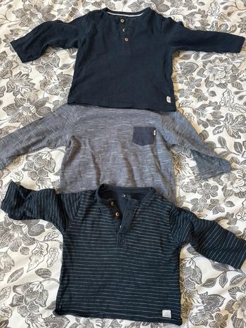 Lot 3 t-shirt manches longues