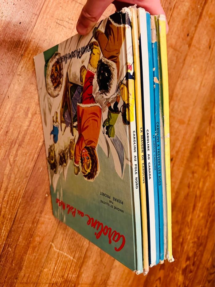 Lot de 6 grands ouvrages couleurs Caroline années 50-60-70 livres bd album Pierre Probst - photo numéro 4