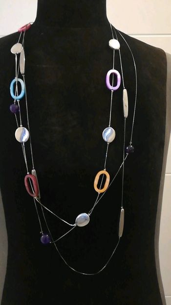 Collier fantaisie femme multicolore