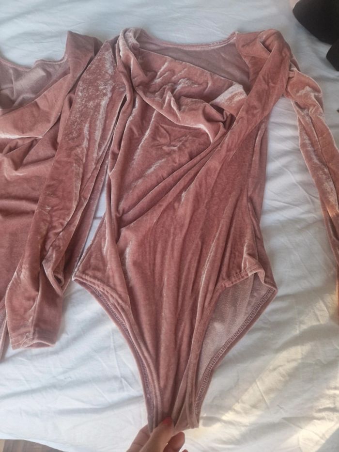 Lot de 2 bodies Velour Rose - photo numéro 3