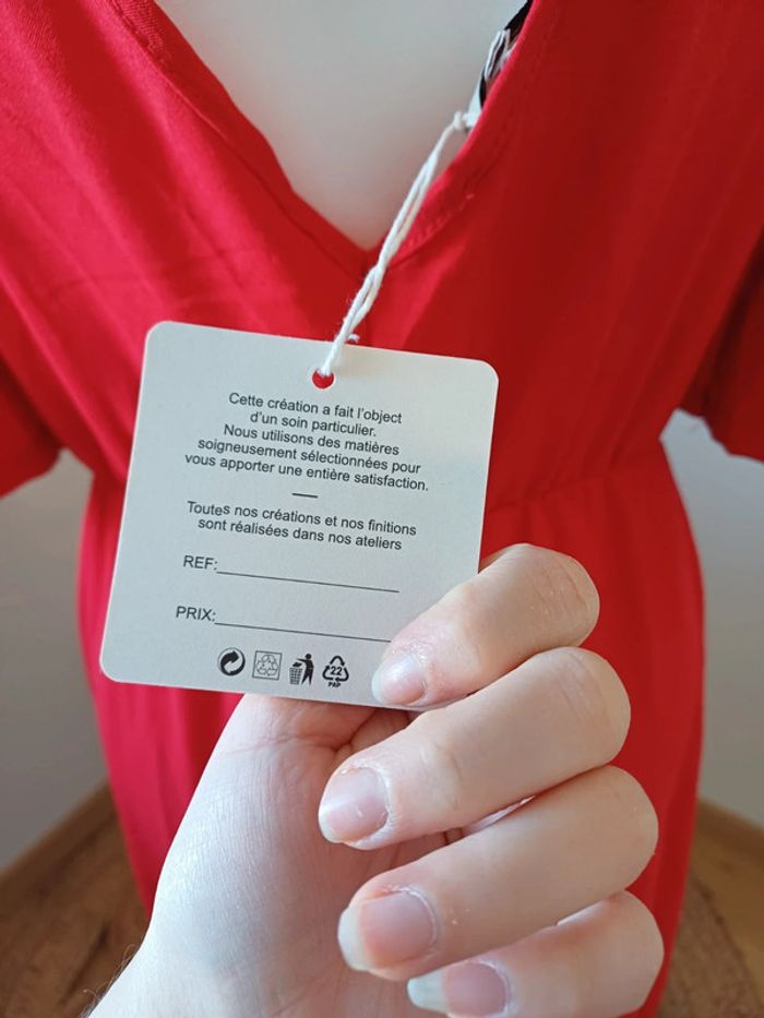 Robe longue rouge fluide à épaules dénudées neuve Estee Brown taille S/M 36/38 - photo numéro 11